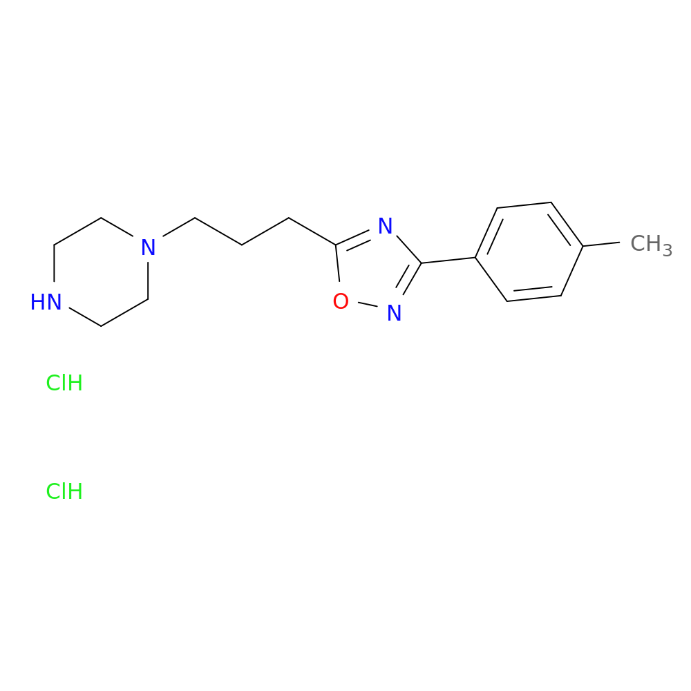 1-{3-[3-(4-methylphenyl)-1,2,4-oxadiazol-5-yl]propyl}piperazine dihydrochloride