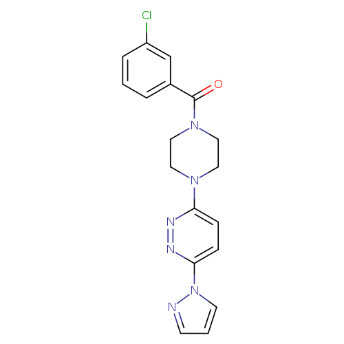 3-[4-(3-chlorobenzoyl)piperazin-1-yl]-6-(1H-pyrazol-1-yl)pyridazine