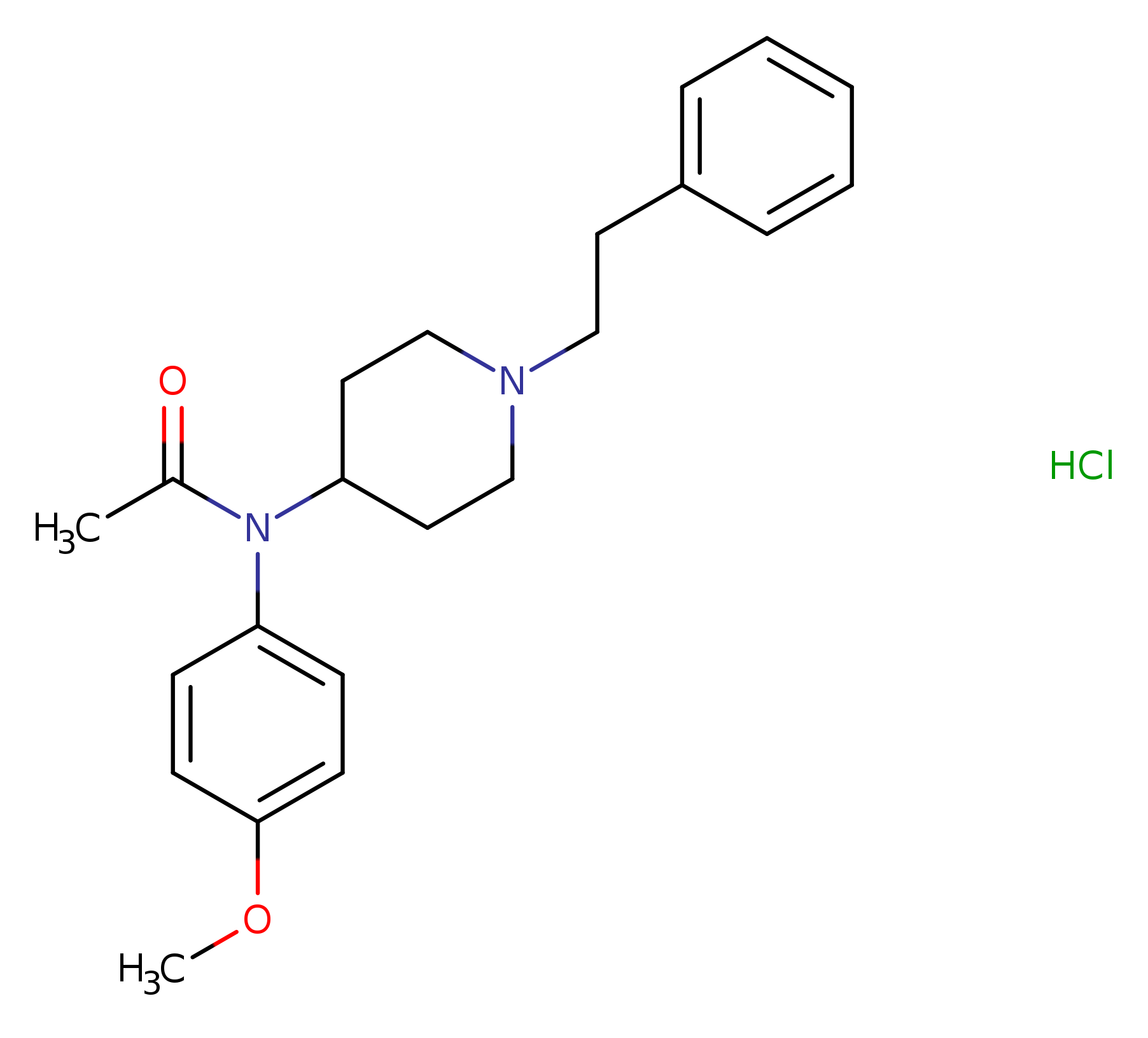 N-(4-methoxyphenyl)-N-[1-(2-phenylethyl)-4-piperidinyl]-acetamide,monohydrochloride