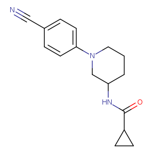 N-[1-(4-cyanophenyl)piperidin-3-yl]cyclopropanecarboxamide