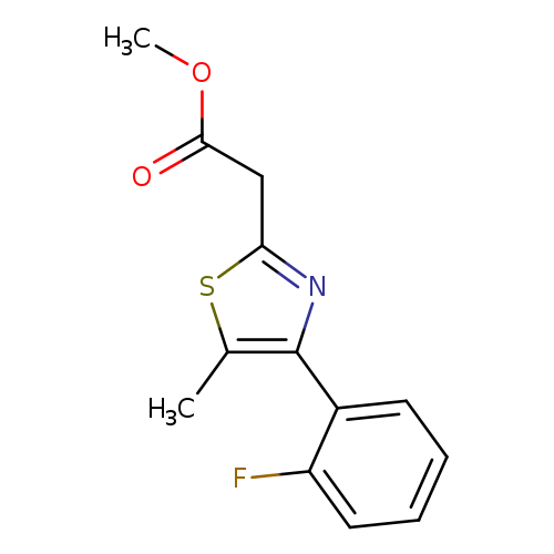methyl 2-[4-(2-fluorophenyl)-5-methyl-1,3-thiazol-2-yl]acetate