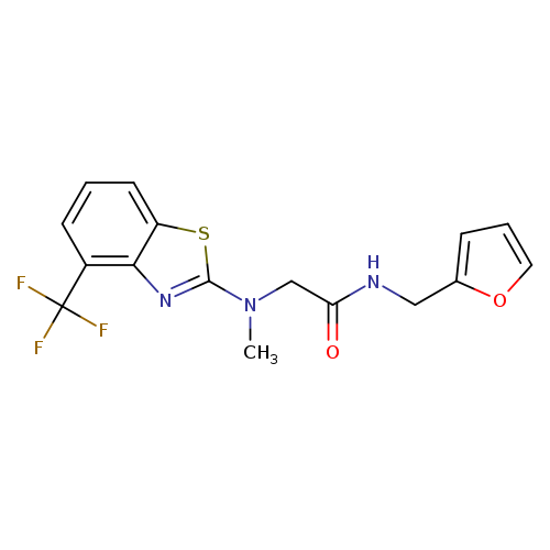 N-[(furan-2-yl)methyl]-2-{methyl[4-(trifluoromethyl)-1,3-benzothiazol-2-yl]amino}acetamide