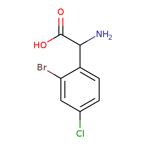 2-amino-2-(2-bromo-4-chlorophenyl)acetic acid