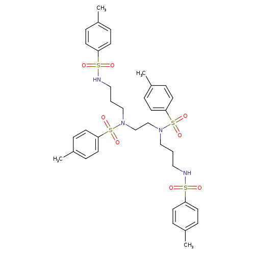 4-methyl-N-[3-(4-methylbenzenesulfonamido)propyl]-N-(2-{N-[3-(4-methylbenzenesulfonamido)propyl]4-methylbenzenesulfonamido}ethyl)benzene-1-sulfonamide