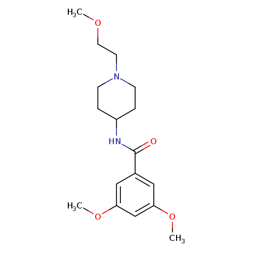 3,5-dimethoxy-N-[1-(2-methoxyethyl)piperidin-4-yl]benzamide