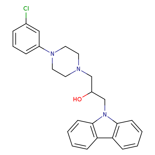 1-(9H-carbazol-9-yl)-3-[4-(3-chlorophenyl)piperazin-1-yl]propan-2-ol