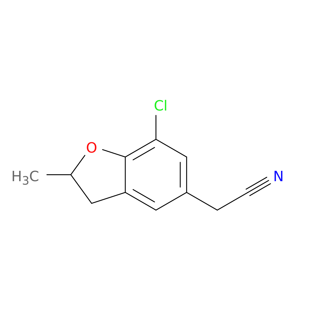 2-(7-chloro-2-methyl-2,3-dihydro-1-benzofuran-5-yl)acetonitrile