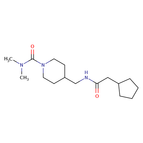 4-[(2-cyclopentylacetamido)methyl]-N,N-dimethylpiperidine-1-carboxamide