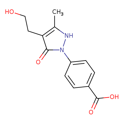 4-[4-(2-hydroxyethyl)-3-methyl-5-oxo-2,5-dihydro-1H-pyrazol-1-yl]benzoic acid