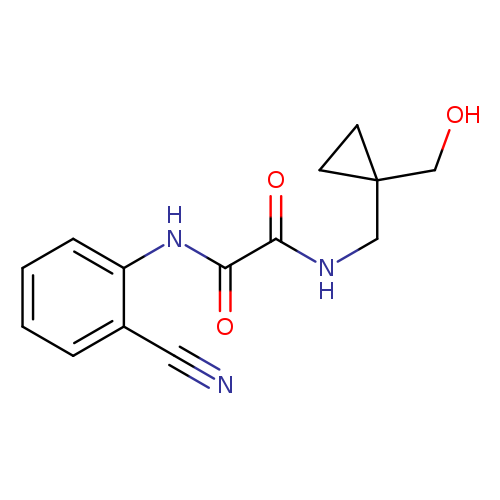 N'-(2-cyanophenyl)-N-{[1-(hydroxymethyl)cyclopropyl]methyl}ethanediamide