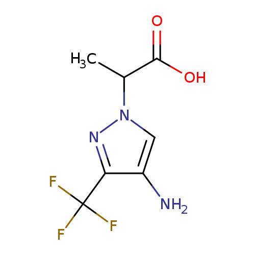 2-[4-amino-3-(trifluoromethyl)-1H-pyrazol-1-yl]propanoic acid