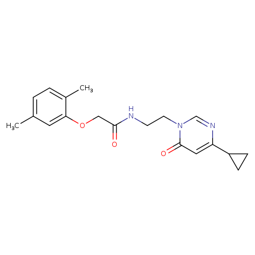N-[2-(4-cyclopropyl-6-oxo-1,6-dihydropyrimidin-1-yl)ethyl]-2-(2,5-dimethylphenoxy)acetamide