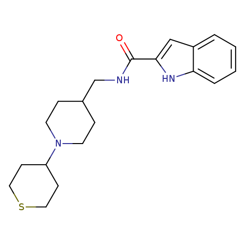 N-{[1-(thian-4-yl)piperidin-4-yl]methyl}-1H-indole-2-carboxamide