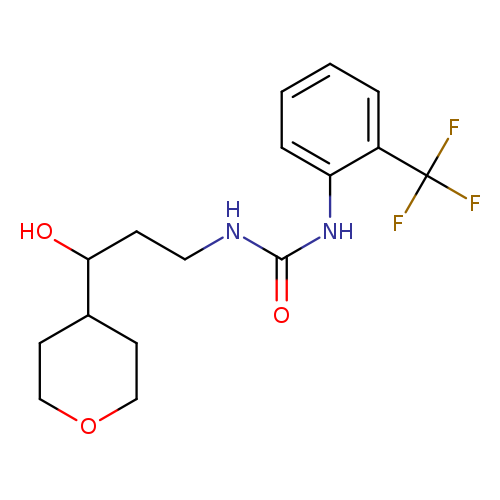 1-[3-hydroxy-3-(oxan-4-yl)propyl]-3-[2-(trifluoromethyl)phenyl]urea