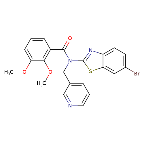 N-(6-bromo-1,3-benzothiazol-2-yl)-2,3-dimethoxy-N-[(pyridin-3-yl)methyl]benzamide