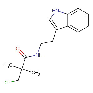 3-chloro-N-[2-(1H-indol-3-yl)ethyl]-2,2-dimethylpropanamide