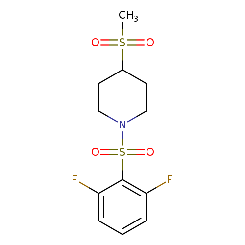 1-(2,6-difluorobenzenesulfonyl)-4-methanesulfonylpiperidine