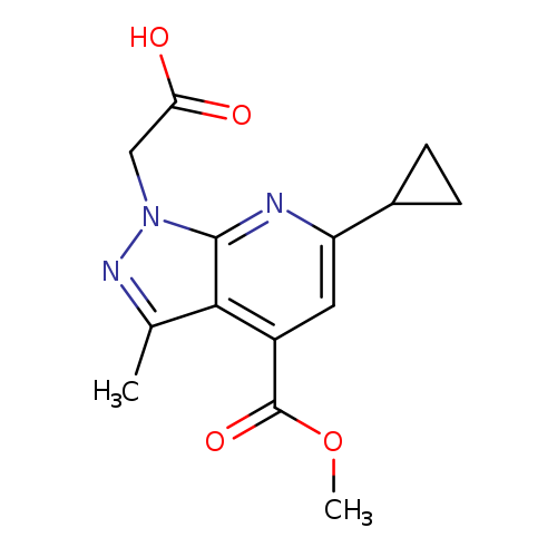 2-(6-Cyclopropyl-4-(methoxycarbonyl)-3-methyl-1H-pyrazolo[3,4-b]pyridin-1-yl)acetic acid