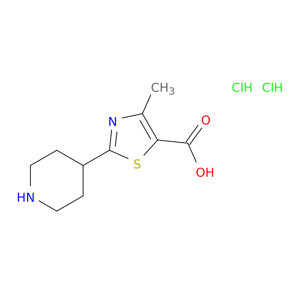 4-methyl-2-(piperidin-4-yl)-1,3-thiazole-5-carboxylic acid dihydrochloride