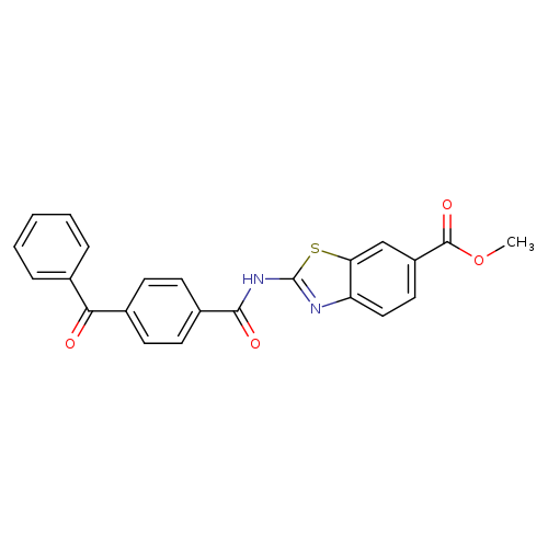 methyl 2-(4-benzoylbenzamido)-1,3-benzothiazole-6-carboxylate