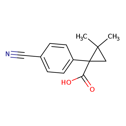 1-(4-cyanophenyl)-2,2-dimethylcyclopropane-1-carboxylicacid