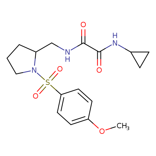 N-cyclopropyl-N'-{[1-(4-methoxybenzenesulfonyl)pyrrolidin-2-yl]methyl}ethanediamide