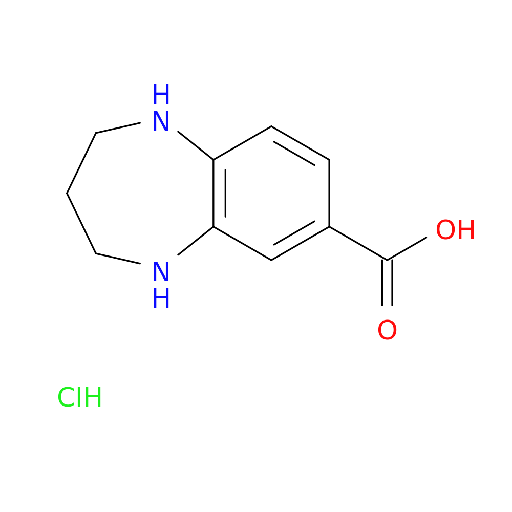 2,3,4,5-tetrahydro-1H-1,5-benzodiazepine-7-carboxylic acid hydrochloride
