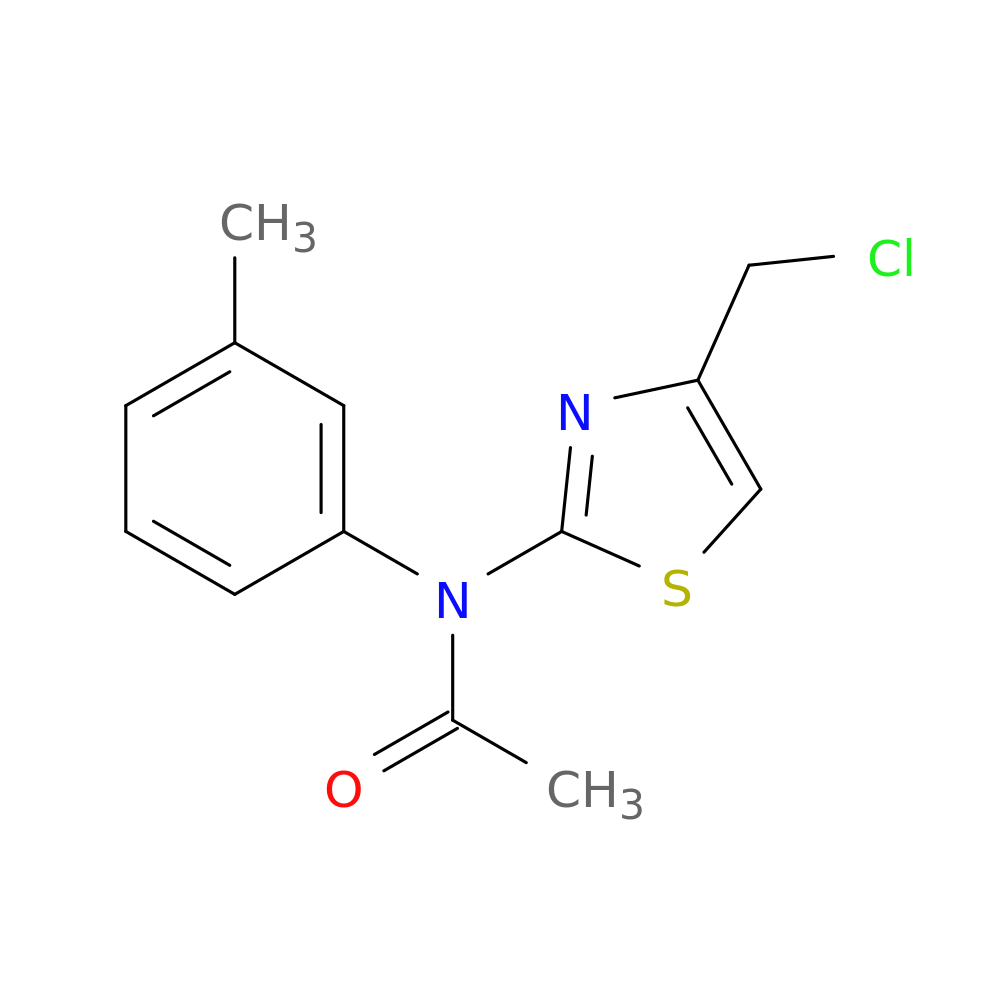 N-[4-(chloromethyl)-1,3-thiazol-2-yl]-N-(3-methylphenyl)acetamide