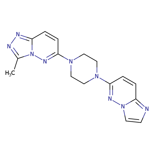 1-{imidazo[1,2-b]pyridazin-6-yl}-4-{3-methyl-[1,2,4]triazolo[4,3-b]pyridazin-6-yl}piperazine