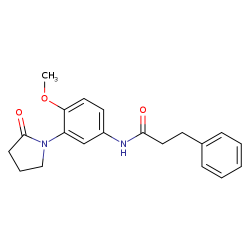 N-[4-methoxy-3-(2-oxopyrrolidin-1-yl)phenyl]-3-phenylpropanamide