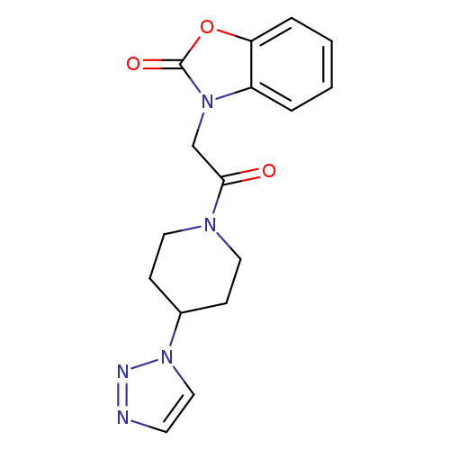 3-{2-oxo-2-[4-(1H-1,2,3-triazol-1-yl)piperidin-1-yl]ethyl}-2,3-dihydro-1,3-benzoxazol-2-one