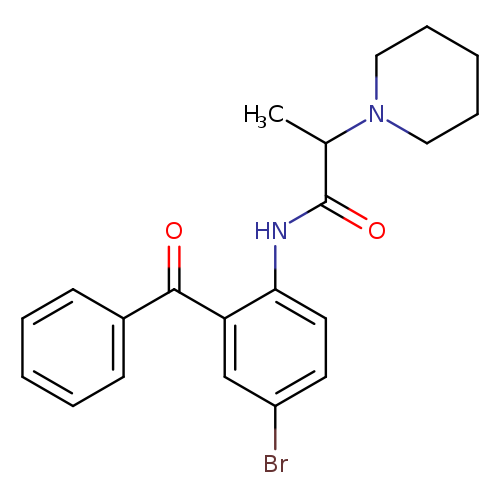 N-(2-benzoyl-4-bromophenyl)-2-(piperidin-1-yl)propanamide