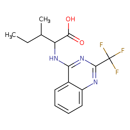 3-methyl-2-{[2-(trifluoromethyl)quinazolin-4-yl]amino}pentanoicacid