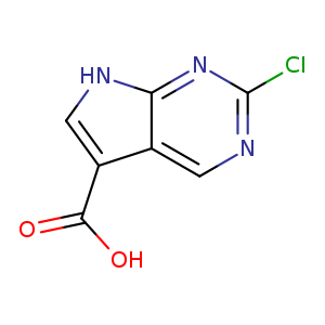 2-Chloro-7h-pyrrolo[2,3-d]pyrimidine-5-carboxylic acid