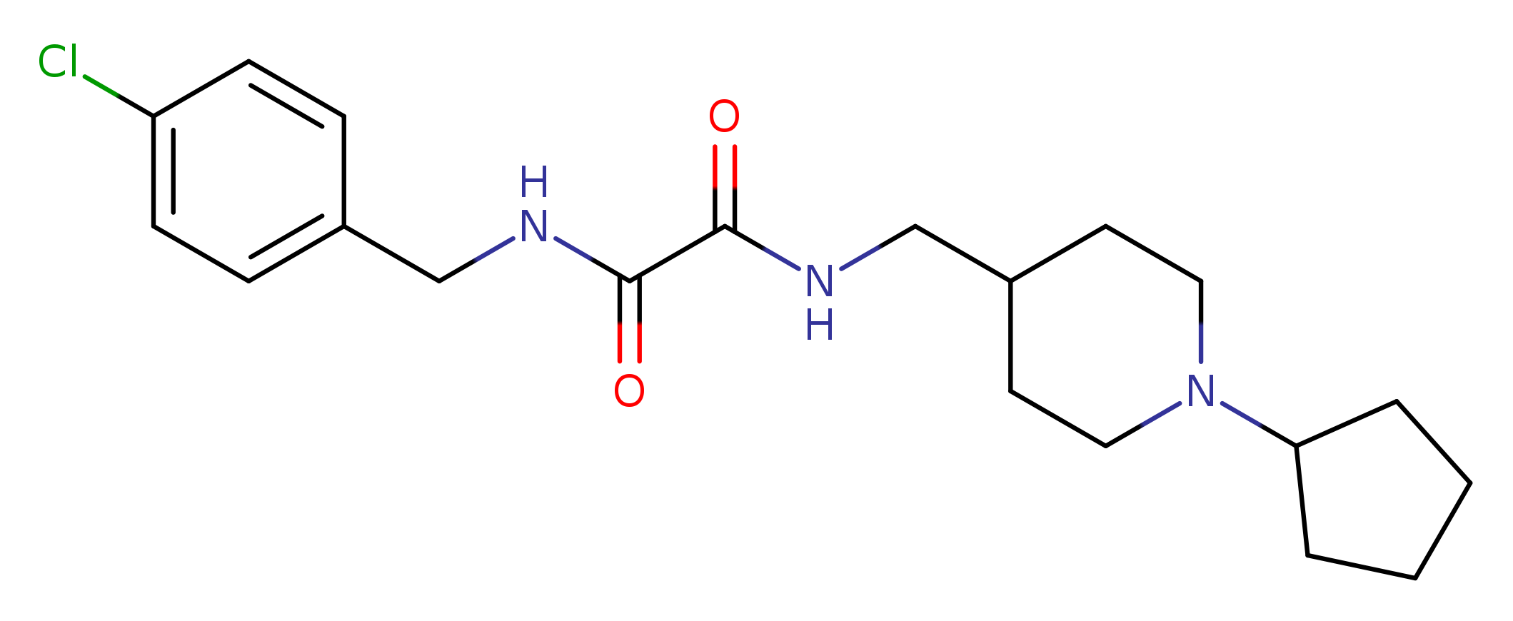 N'-[(4-chlorophenyl)methyl]-N-[(1-cyclopentylpiperidin-4-yl)methyl]ethanediamide