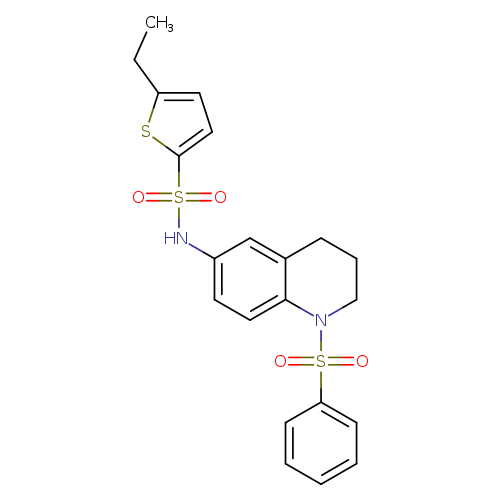 N-[1-(benzenesulfonyl)-1,2,3,4-tetrahydroquinolin-6-yl]-5-ethylthiophene-2-sulfonamide