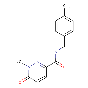 1-methyl-N-[(4-methylphenyl)methyl]-6-oxo-1,6-dihydropyridazine-3-carboxamide
