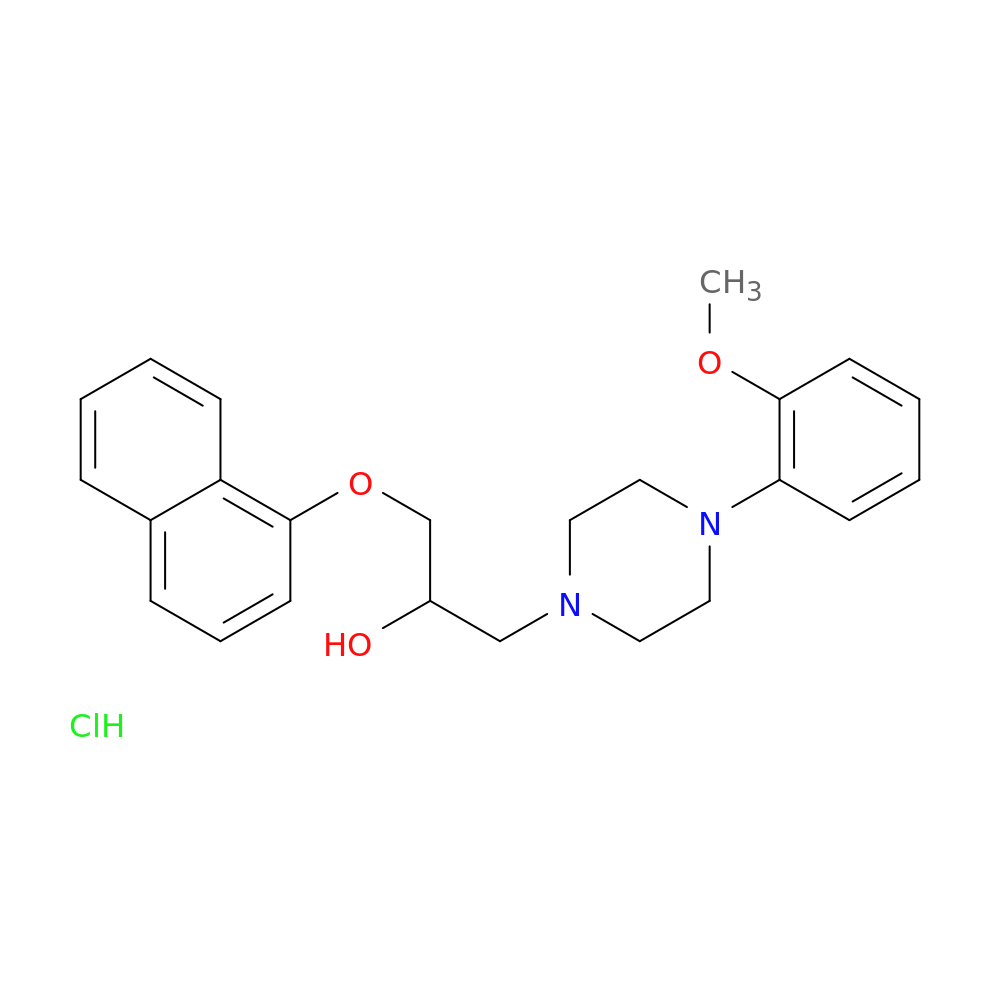1-(4-(2-Methoxyphenyl)piperazin-1-yl)-3-(naphthalen-1-yloxy)propan-2-ol hydrochloride