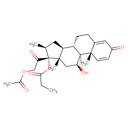 9-Chloro-11β,17,21-trihydroxy-16β-Methylpregna-1,4-diene-3,20-dione 21-Acetate 17-Propionate