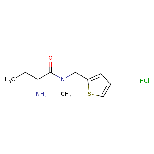2-amino-N-methyl-N-(thiophen-2-ylmethyl)butanamide hydrochloride