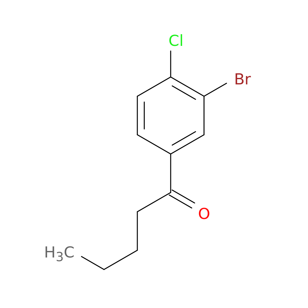 1-(3-Bromo-4-chlorophenyl)pentan-1-one