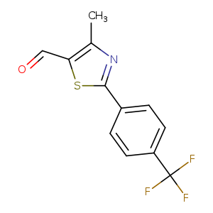 4-METHYL-2-[4-(TRIFLUOROMETHYL)PHENYL]-1,3-THIAZOLE-5-CARBALDEHYDE