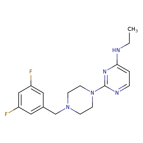 2-{4-[(3,5-difluorophenyl)methyl]piperazin-1-yl}-N-ethylpyrimidin-4-amine
