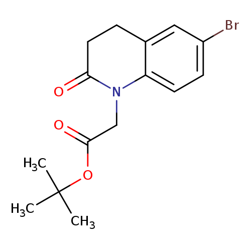 1(2H)-Quinolineacetic acid, 6-bromo-3,4-dihydro-2-oxo-, 1,1-dimethylethyl ester
