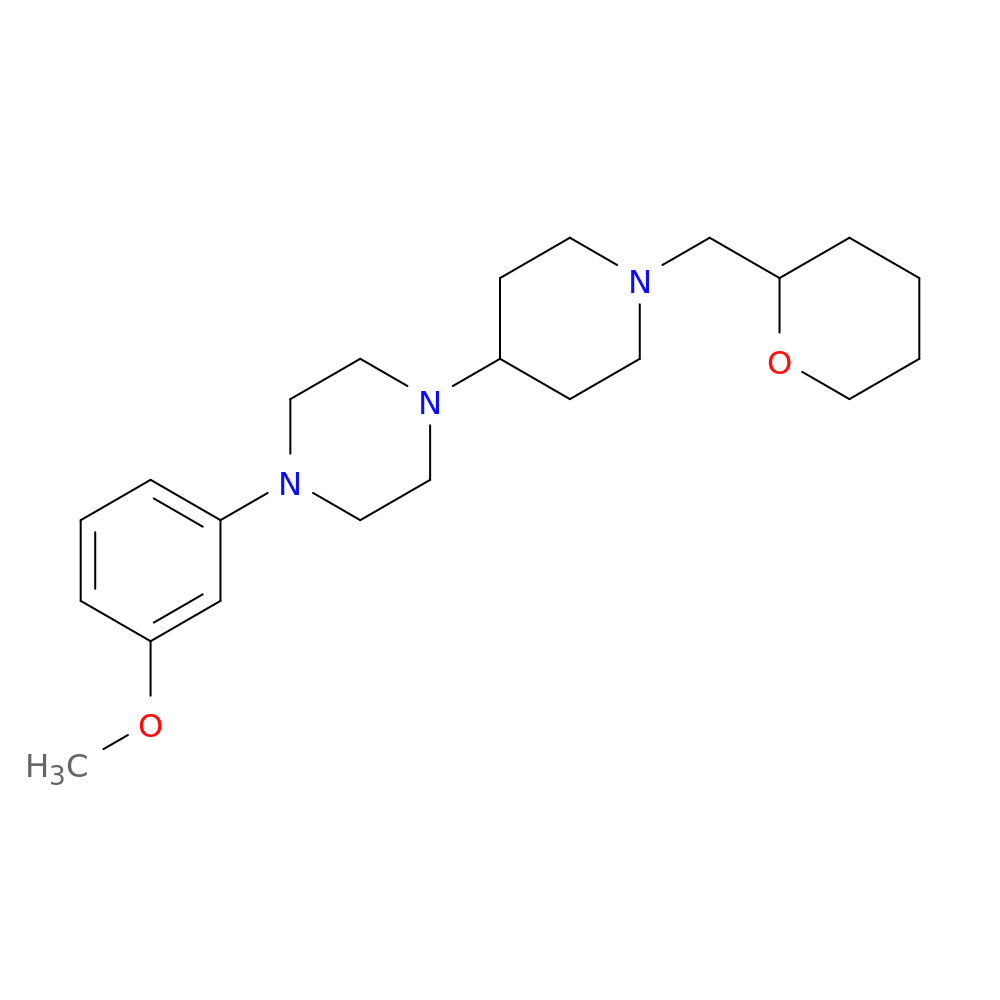 1-(3-methoxyphenyl)-4-{1-[(oxan-2-yl)methyl]piperidin-4-yl}piperazine
