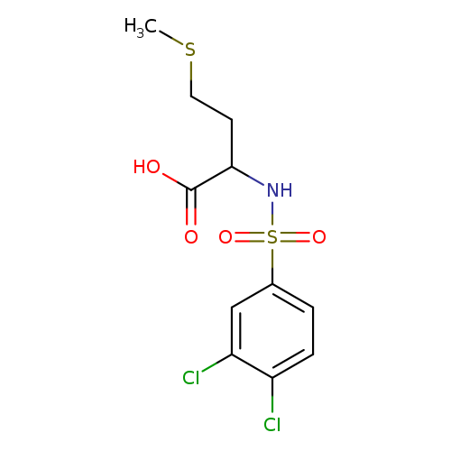 2-(3,4-dichlorobenzenesulfonamido)-4-(methylsulfanyl)butanoic acid