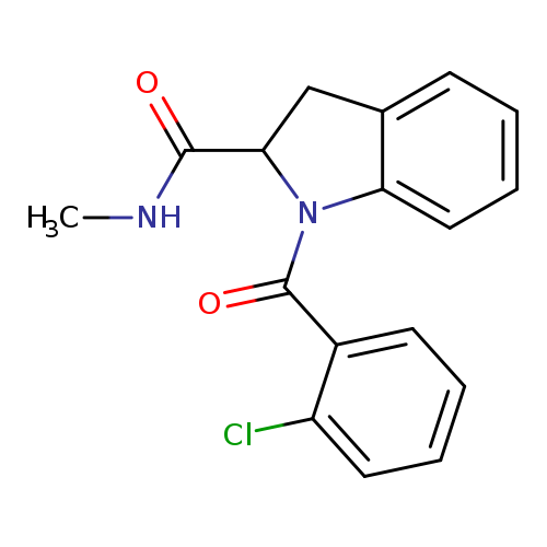 1-(2-chlorobenzoyl)-N-methyl-2,3-dihydro-1H-indole-2-carboxamide