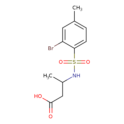3-(2-bromo-4-methylbenzenesulfonamido)butanoic acid