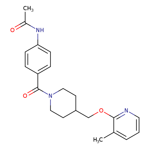 N-[4-(4-{[(3-methylpyridin-2-yl)oxy]methyl}piperidine-1-carbonyl)phenyl]acetamide