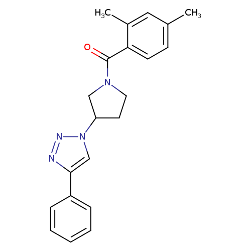 1-[1-(2,4-dimethylbenzoyl)pyrrolidin-3-yl]-4-phenyl-1H-1,2,3-triazole